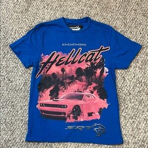 Dodge Hellcat Blue Graphic T-Shirt
